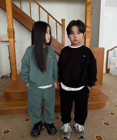 【OUR】【予約商品】color sweat set up【90cm-160cm】