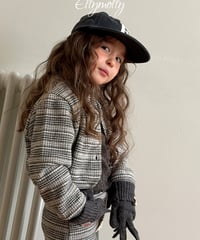 【Ellymolly】【予約商品】multi border cardigan【70-130cm】
