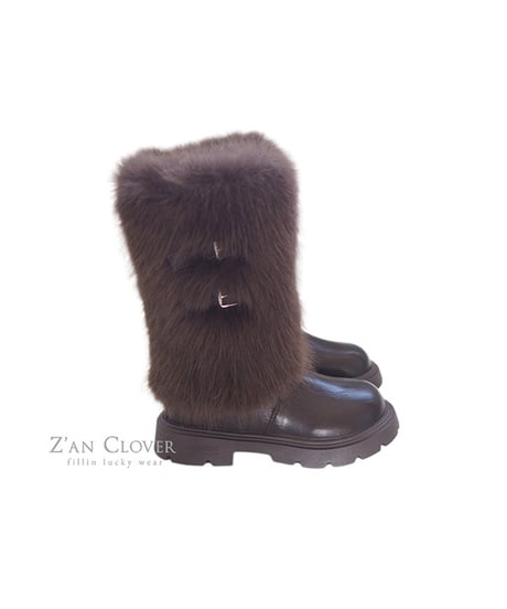 【ZANCLOVER】【予約商品】fur boots【16-22cm】