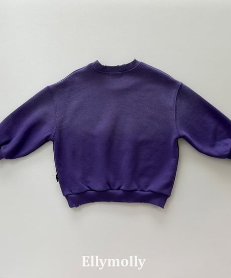 【ELLYMOLLY】【予約商品】LOGO damage pullover【80-150cm】