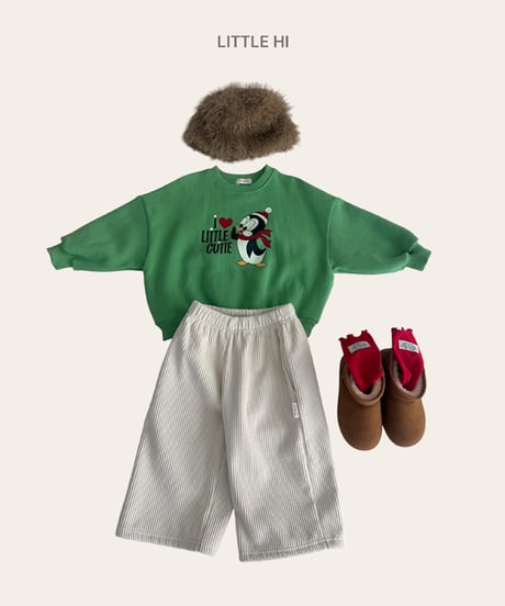 【LITTLE HI】【予約商品】I♡LITTLE penguin pullover【80-120cm】