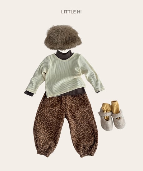 【LITTLE HI】【予約商品】leopard sweat pants【80-120cm】
