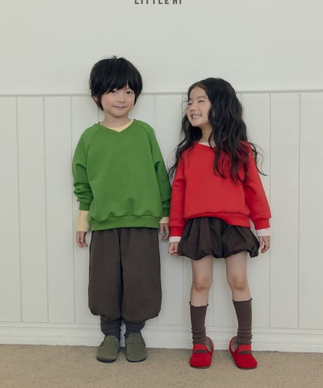 【LITTLE HI】【予約商品】soft color loose socks