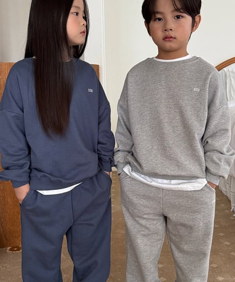 【OUR】【予約商品】color sweat set up【90cm-160cm】