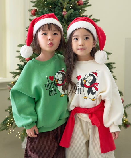 【LITTLE HI】【予約商品】I♡LITTLE penguin pullover【80-120cm】
