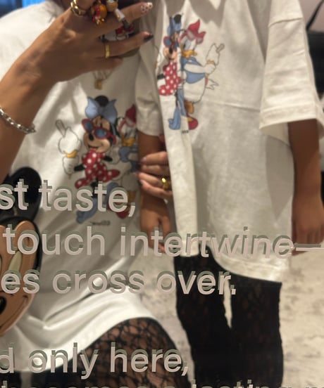 Minnie×daisy tee【90-130cm】【MOM】
