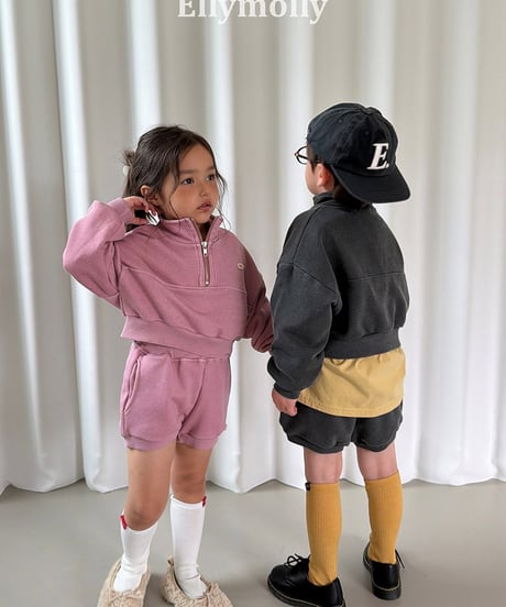 【ELLYMOLLY】【予約商品】half zip pullover【80-130cm】