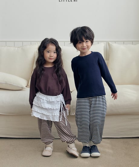 【little hi】【予約商品】border pants【80-120cm】