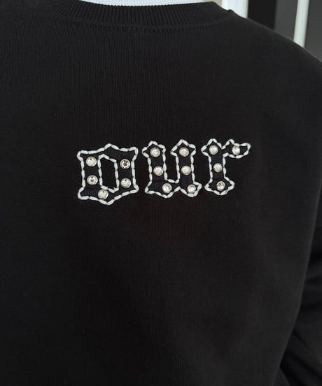 【OUR】【予約商品】LOGO linestone pullover【90-160cm】
