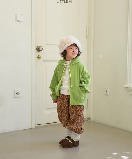 【LITTLE HI】【予約商品】leopard sweat pants【80-120cm】