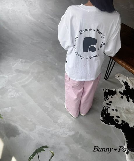 【BUNNY POWDER】【予約商品】bunny logo big long tee【90-150cm】【MOM】