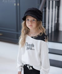 【ZANCLOVER】【予約商品】offshoulder layered pullover 【70-150cm】