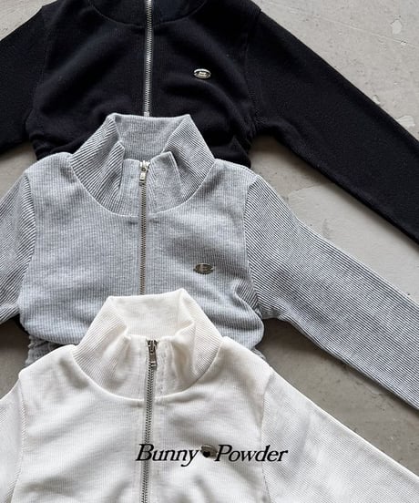 【BUNNY POWDER】【予約商品】half zip tight tops【90-150cm】