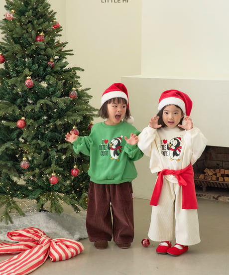 【LITTLE HI】【予約商品】I♡LITTLE penguin pullover【80-120cm】
