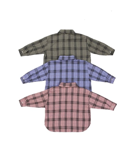 【OUR】【予約商品】gingham check shirt【90-160cm】