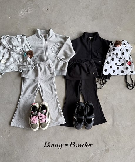 【BUNNY POWDER】【予約商品】dot hoodie knapsack