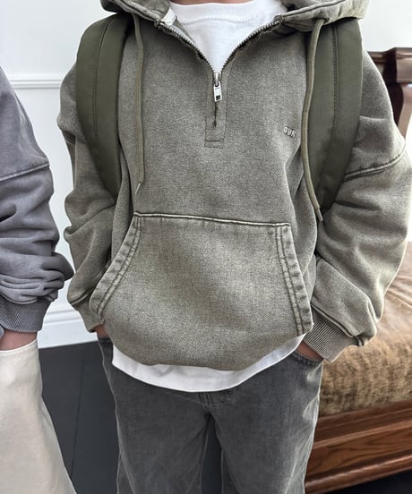 【OUR】【予約商品】chemical wash hoodie【90-160cm】