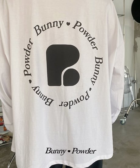 【BUNNY POWDER】【予約商品】bunny logo big long tee【90-150cm】【MOM】