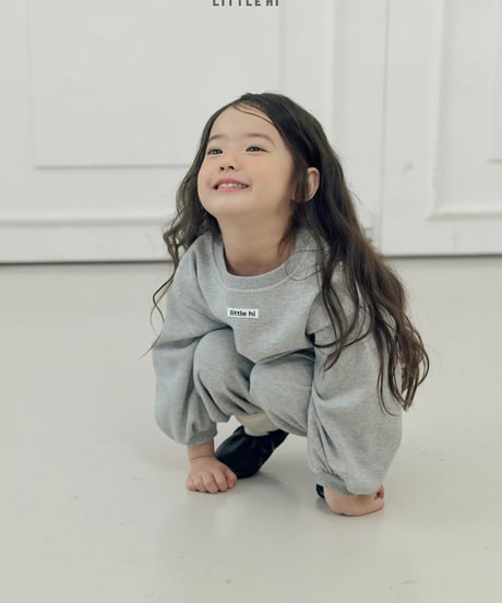 【LITTLE HI】【予約商品】color sweat setup -TOPS-【80-120cm】