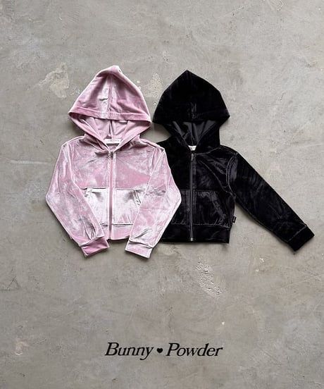 【BUNNY POWDER】【予約商品】velours setup -pants-【90-150cm】