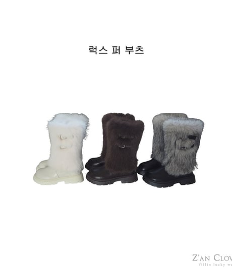 【ZANCLOVER】【予約商品】fur boots【16-22cm】