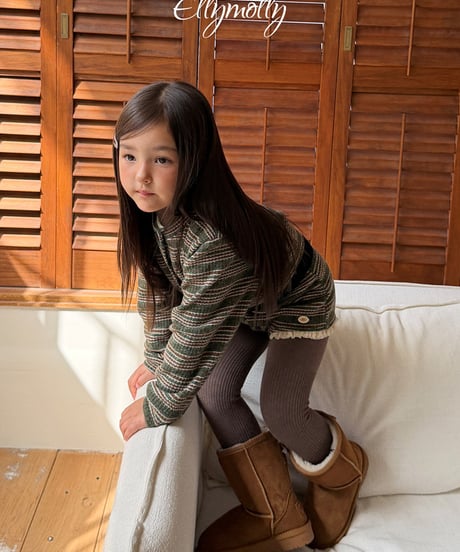 【Ellymolly】【予約商品】multi border cardigan【70-130cm】