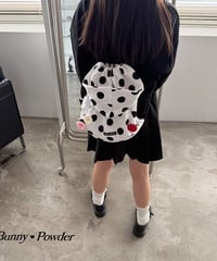 【BUNNY POWDER】【予約商品】dot hoodie knapsack