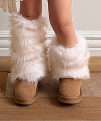 【Ellymolly】【予約商品】fur leg warmer
