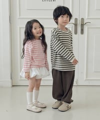 【little hi】【予約商品】border long tee【80-120cm】