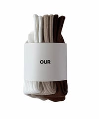 【OUR】【予約商品】socks 3solor set【15-23cm】