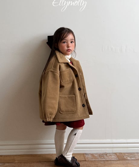 【Ellymolly】【予約商品】boa single coat【80-150cm】