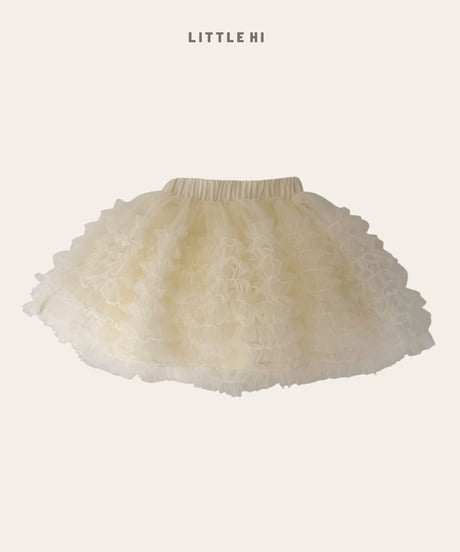 【LITTLE HI】【予約商品】frill tierd tulle skirt【80-120cm】