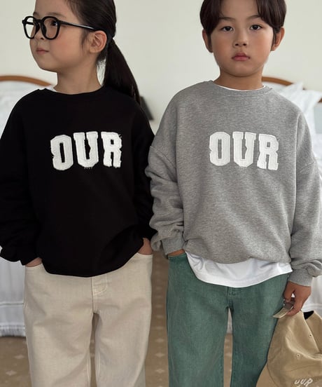 【OUR】【予約商品】LOGO wappen pullover【90-160cm】