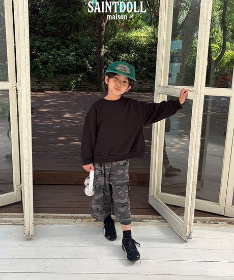 【saont doll】【予約商品】camouflage wide middle pants【90-150cm】