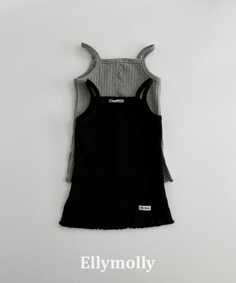 【ELLYMOLLY】【予約商品】rib simple one-piece【80-130cm】