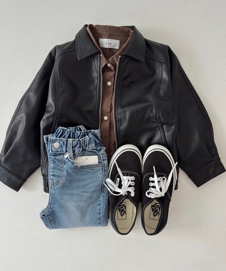 【OUR】【予約商品】leather jacket【90-160cm】