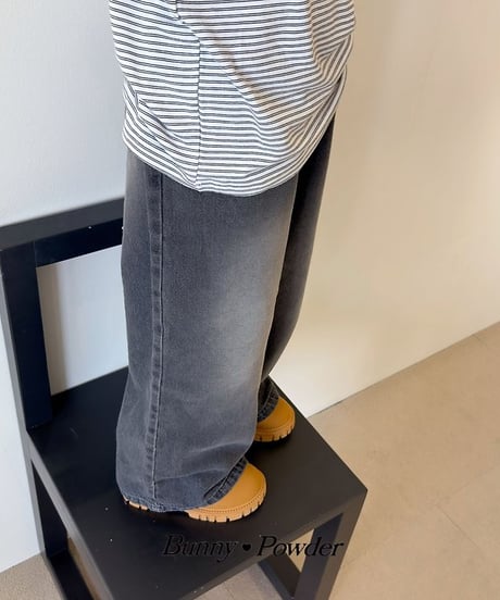 【BUNNY POWDER】【予約商品】basic denim pants【90-150cm】