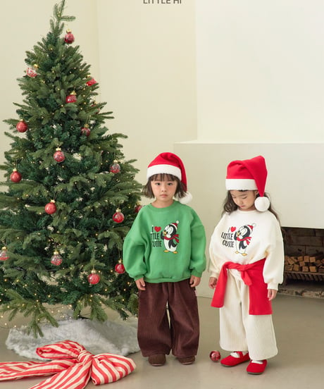 【LITTLE HI】【予約商品】I♡LITTLE penguin pullover【80-120cm】