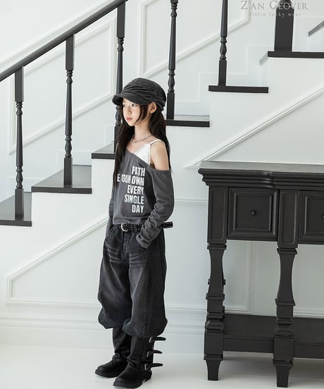 【ZANCLOVER】【予約商品】lace layered tee【70-150cm】