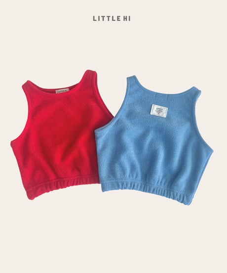 【LITTLE HI】【予約商品】fleece setup -vest-【80-120cm】