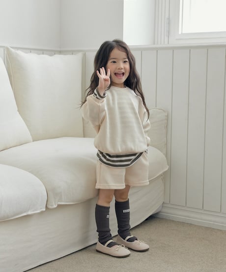【little hi】【予約商品】border long tee【80-120cm】