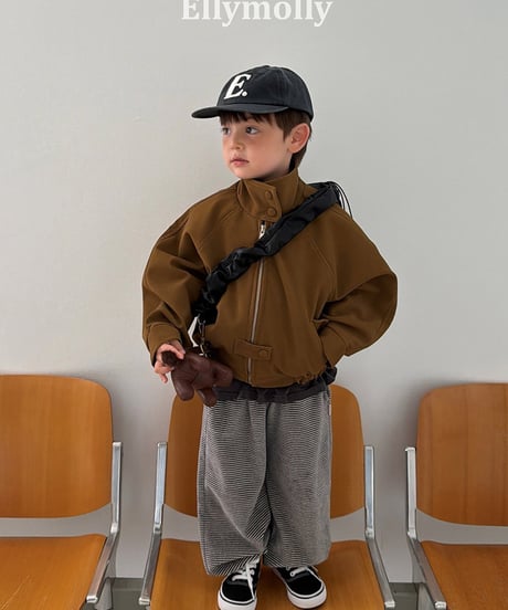 【ELLYMOLLY】【予約商品】big silhouette  reversible jacket【80-150cm】【２WAY】