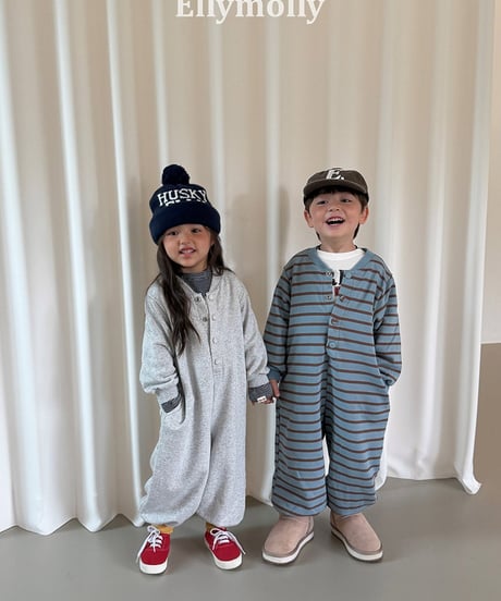 【ELLYMOLLY】【予約商品】cotton rompers【80-130cm】