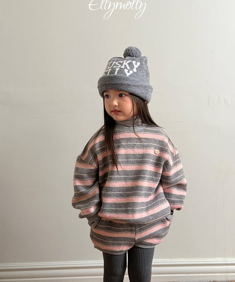【Ellymolly】【予約商品】Husky Elly ponponknit cap