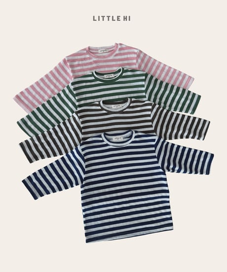 【little hi】【予約商品】border long tee【80-120cm】