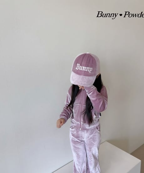 【BUNNY POWDER】【予約商品】BUNNY  velours logo cap