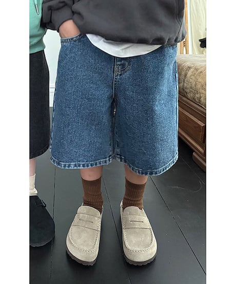【OUR】【予約商品】denim half pants【90-160cm】