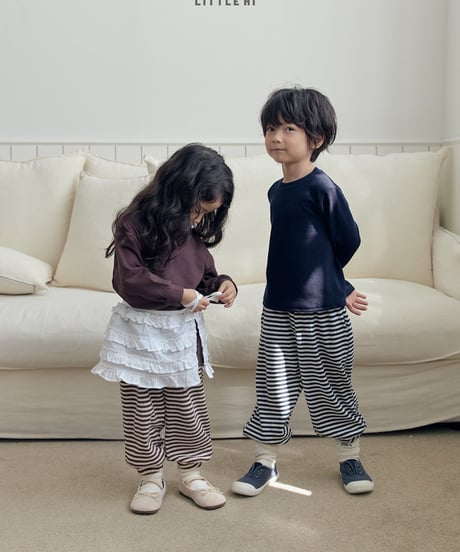 【little hi】【予約商品】border pants【80-120cm】