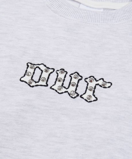 【OUR】【予約商品】LOGO linestone pullover【90-160cm】
