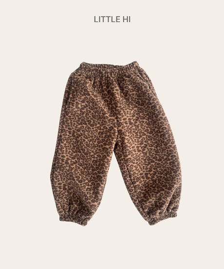 【LITTLE HI】【予約商品】leopard sweat pants【80-120cm】